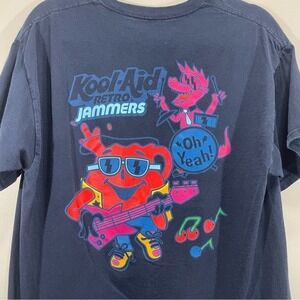 Kool-Aid Retro Jammers Graphic T-Shirt | Oh Yeah Band Tee | Navy Blue | Large